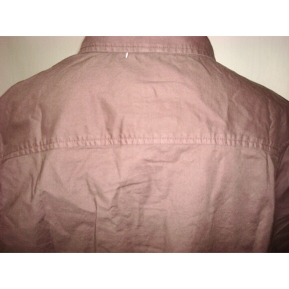 New Mens M Prana Organic Cotton Crestone Tailored SS Shirt Button Down NWT Brown - Picture 7 of 7